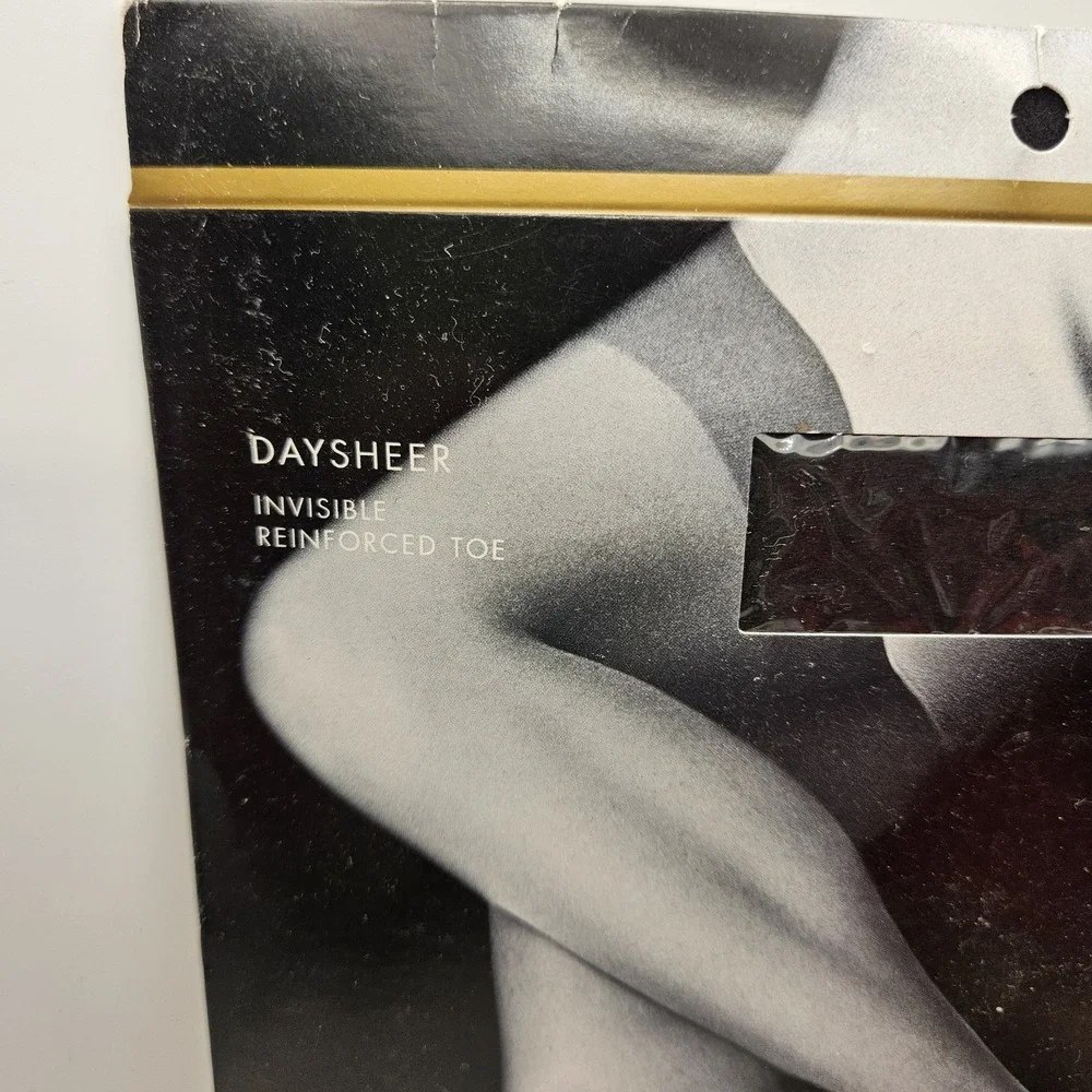Lane Bryant Daysheer Invisible Reinforced Toe Hosiery Pantyhose Black Size E
